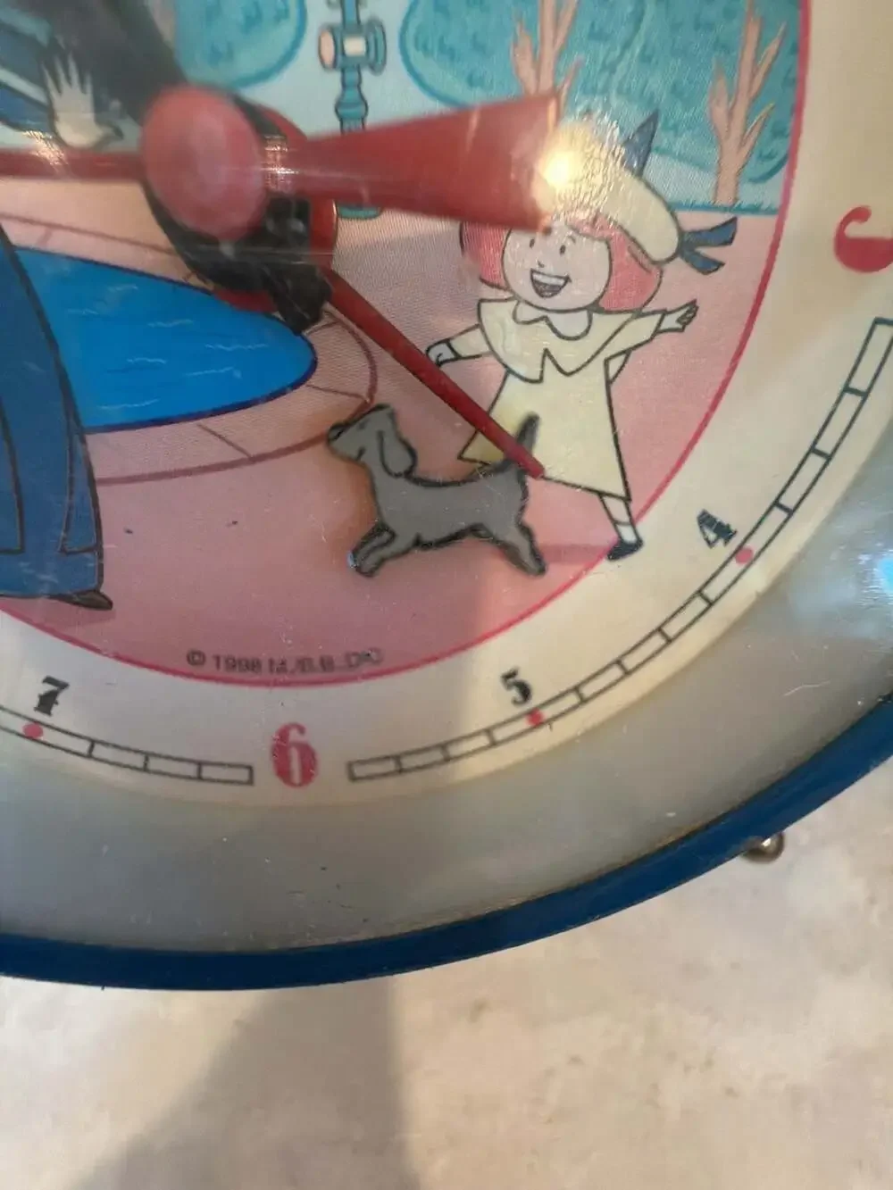 Vintage 1998 Madeline Twin Bell Mechanical Alarm Clock